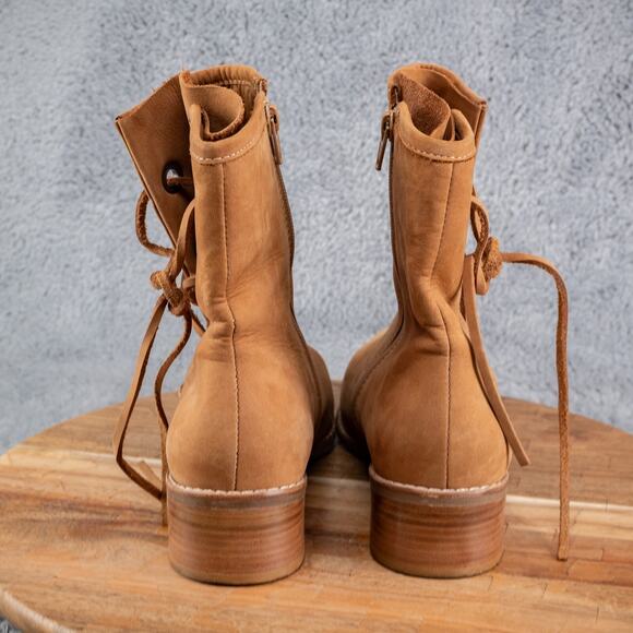 Free People x Matisse Voyage Western Boot - Tan - Sz 8.5 Inner Zip - Picture 4 of 7